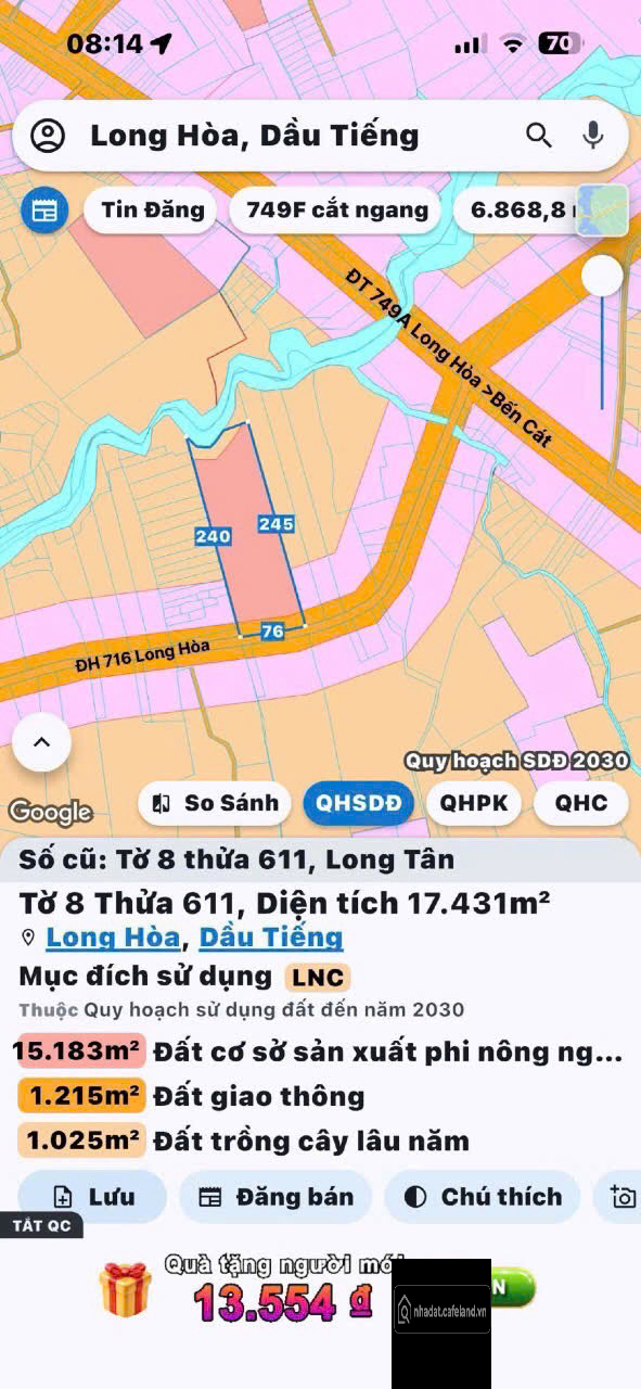 Quy hoạch skc 1600m 16 tỷ