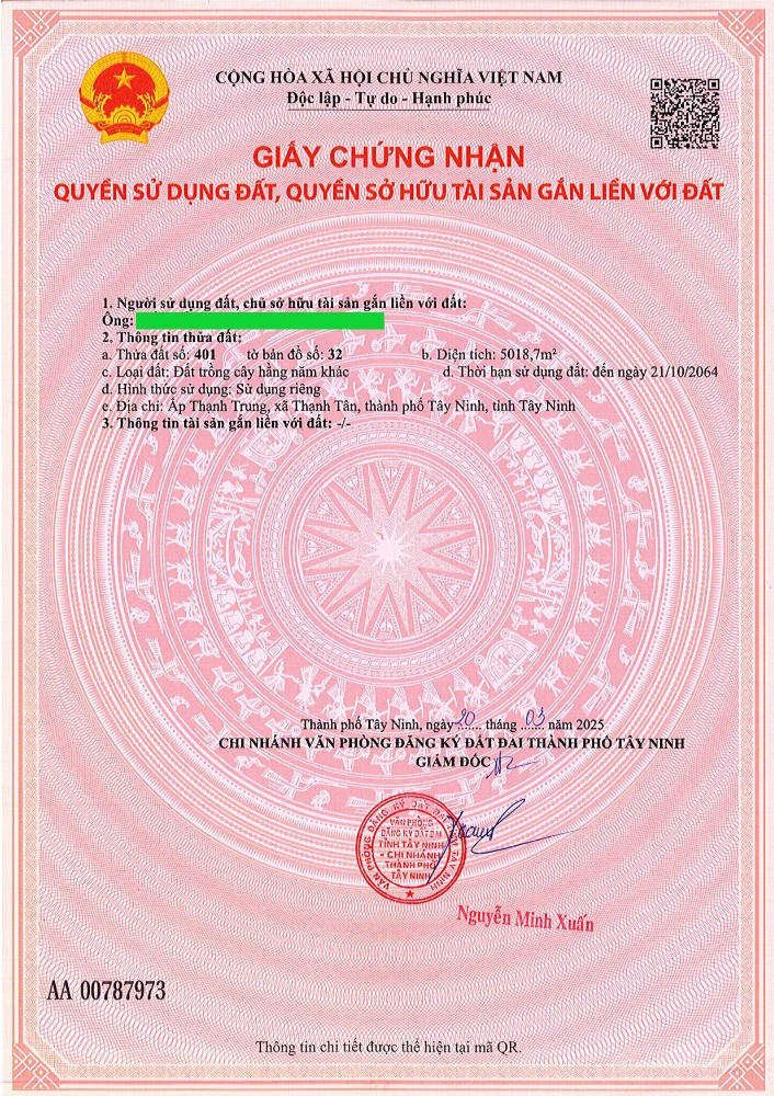 HOT SỞ HỮU NGAY QUỸ ĐẤT GẦN 8.000M² MẶT TIỀN TRẦN PHÚ – TÂY NINH | GIÁ 22 TỶ