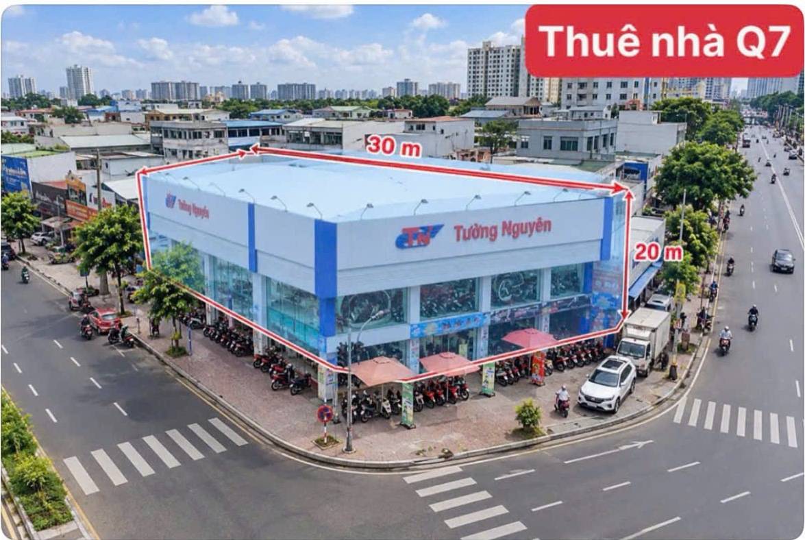 Cho thuê nhà góc Nguyễn Văn Linh - Nguyễn Hữu Thọ, Quận 7