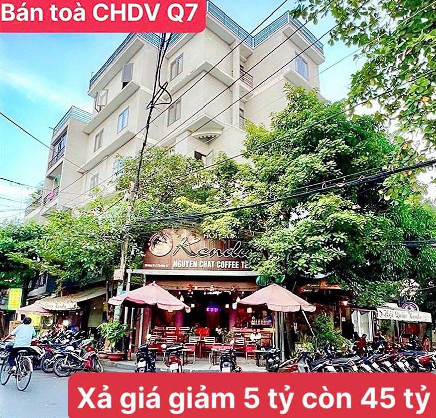 Bán tòa căn hộ dịch vụ góc 2 mặt tiền Tân Kiểng, Quận 7