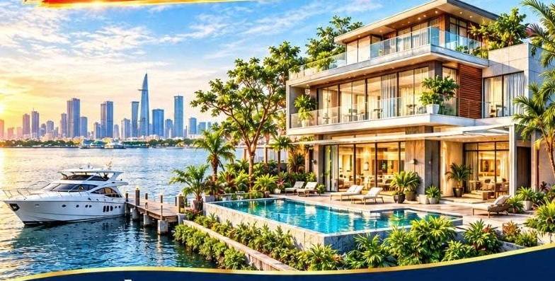 Bán đất 2 mặt tiền đường và sông Sài Gòn, An Phú cũ, 3.637m²