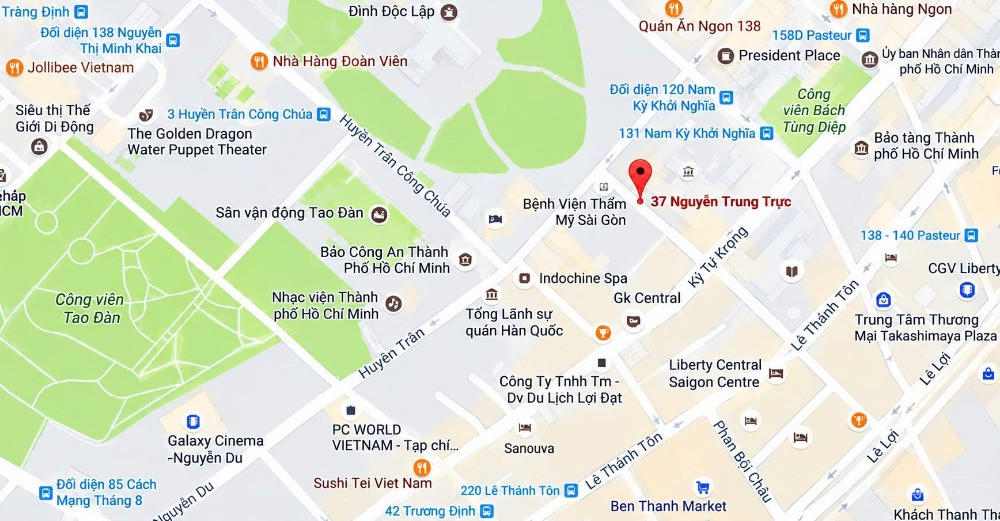 Bán hoặc hợp tác đầu tư Dự án 37 Nguyễn Trung Trực, P.Bến Thành, Quận 1