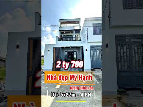 Bán nhà xây mới gần cầu lớn, nhà 4 phòng ngủ, diện tích 5x27m, SHR hoàn công