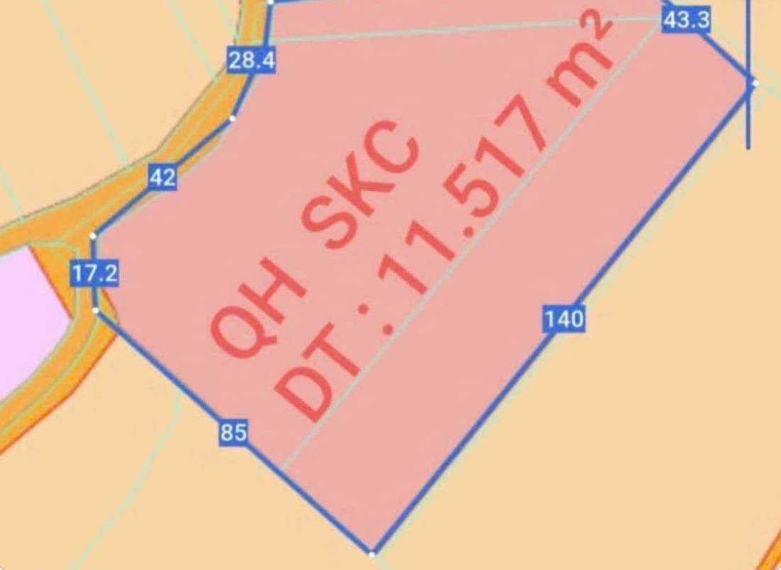 Bán đất quy hoạch SKC An Lập, Dầu Tiếng, 11.517m²