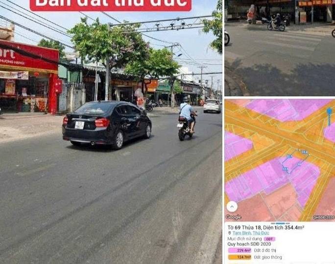 Bán đất mặt tiền Tô Ngọc Vân, Tam Bình, 211,5m²