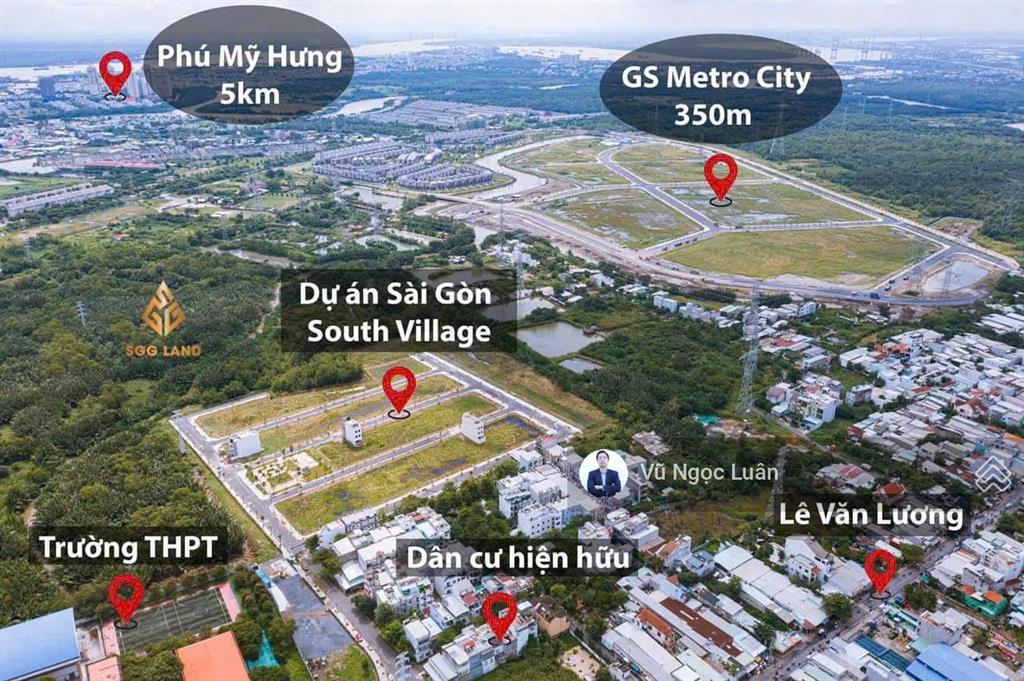 Bán đất 1181 lê văn lương kdc sài gòn south phước kiển, nhà bè 5x16m 6 tỷ
