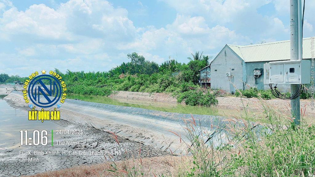 bán nhanh 1000m đất mặt tiền EC bình khánh, cần giờ, có 400m đất ở giá 10 tỷ