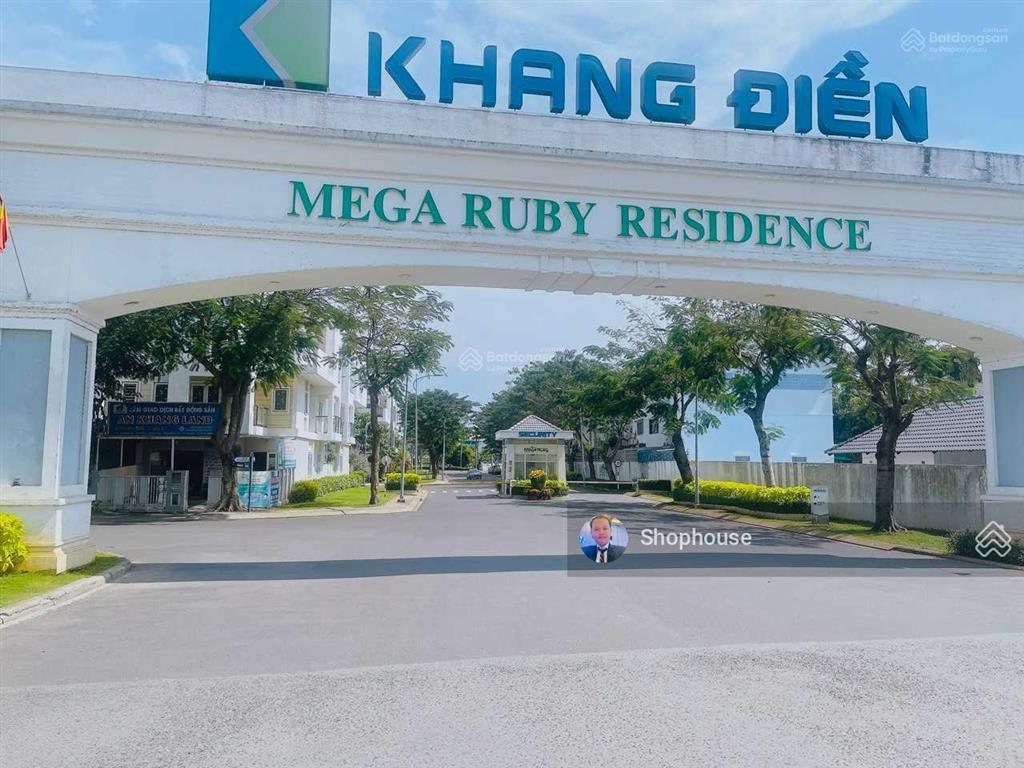 Shophouse kinh doanh khu mega ruby diện tích 5x19m 1 trệt 2 lầu 170 m2 sàn kế bên căn hộ safira