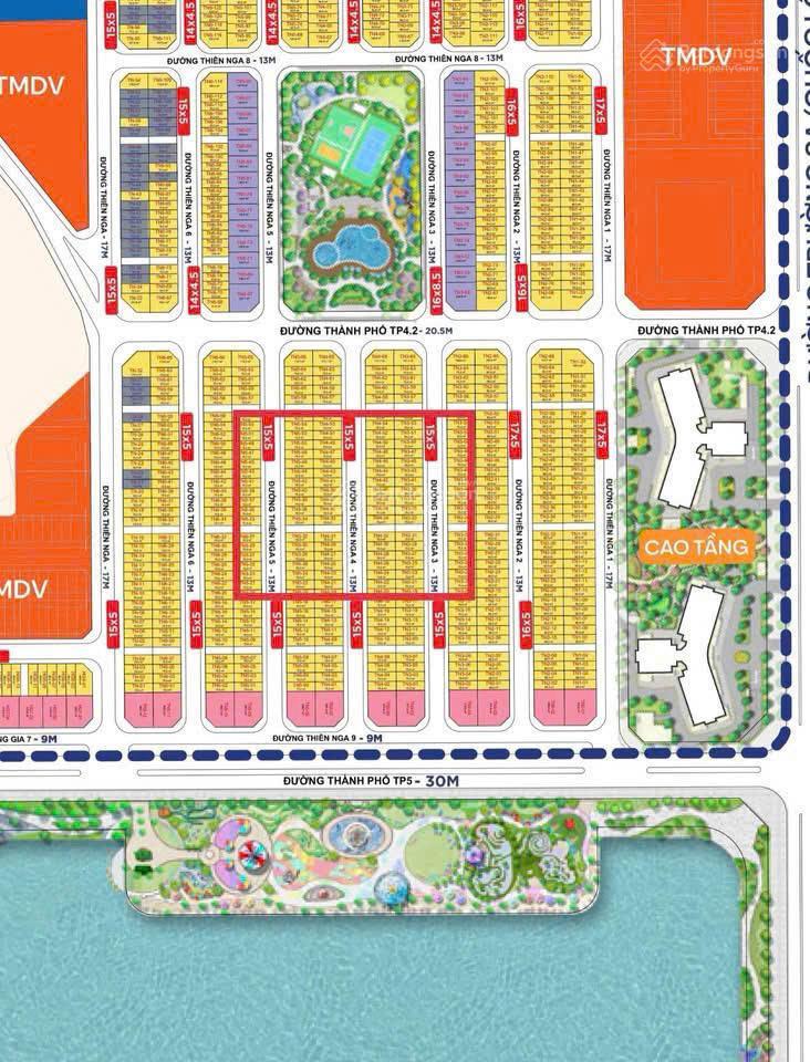 Bán thiên nga xẻ khe 75m2 cạnh hồ 32ha giá chỉ 23 tỷ vinhomes cổ loa