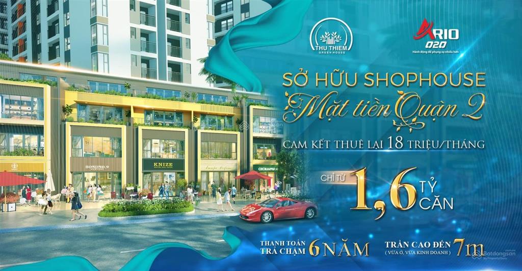 Shophouse trần cao 7m thuận tiện kinh doanh, đã có cư dân về ở kinh doanh được ngay