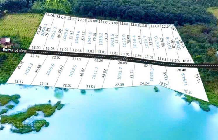 Chính chủ bán lô đất 1000m2 view trực diện hồ đắk sin, dăk r'lấp, đắk nông, giá tốt 600 triệu vnd