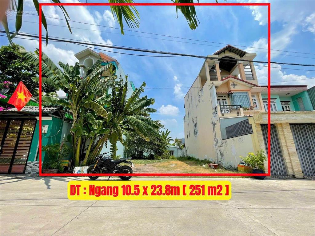 Bán đất vườn lài cách gò vấp 1km, dt 10.5x23.8m full thổ cư, đường 7m, giá 10.7 tỷ