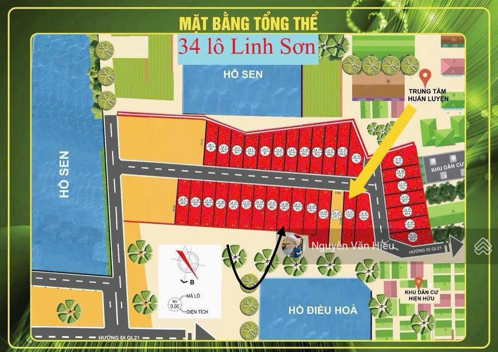 Chính chủ bán 110m² hồ sen hòa lạc trung tâm hòa lạc 0911 162 ***