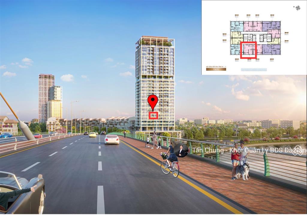 Căn 1pn + full nội thất mới view trực diện sông hàn, pháo hoa diện tích 50m2 giá 6,2 tỷ