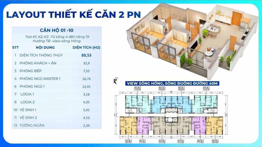 Bán cắt lỗ gấp căn hộ chung cư khai sơn city 90m2, siêu đẹp. 0985 575 ***