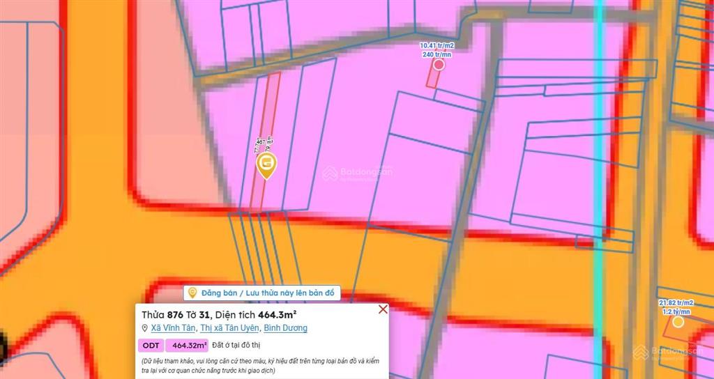 Cần bán bán đất ngay cổng kcn vsip 2 bình dương, tp. hồ chí minh, dt 464,3m² 3.050tỷ vnd