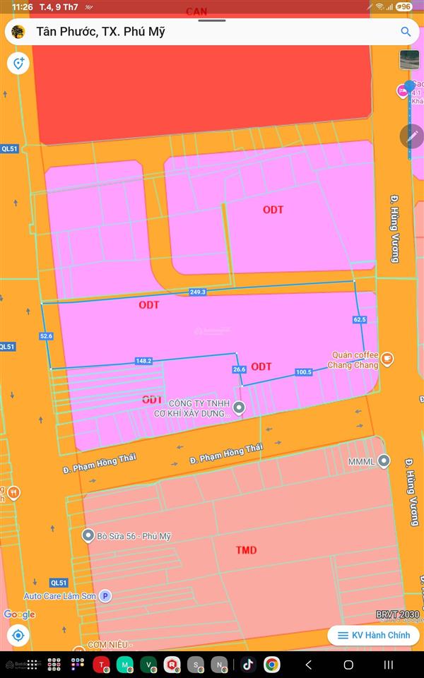 Bán đất mặt tiền quốc lộ 51, 165 tỷ, dt 14.778m², giá tốt tại phường phú mỹ, tp. hcm
