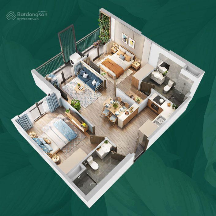 Giảm giá bán cc 2n nguyên bản tại the pavilion chỉ 4.6 tỷ, 63m2, em hằng hỗ trợ 24/7