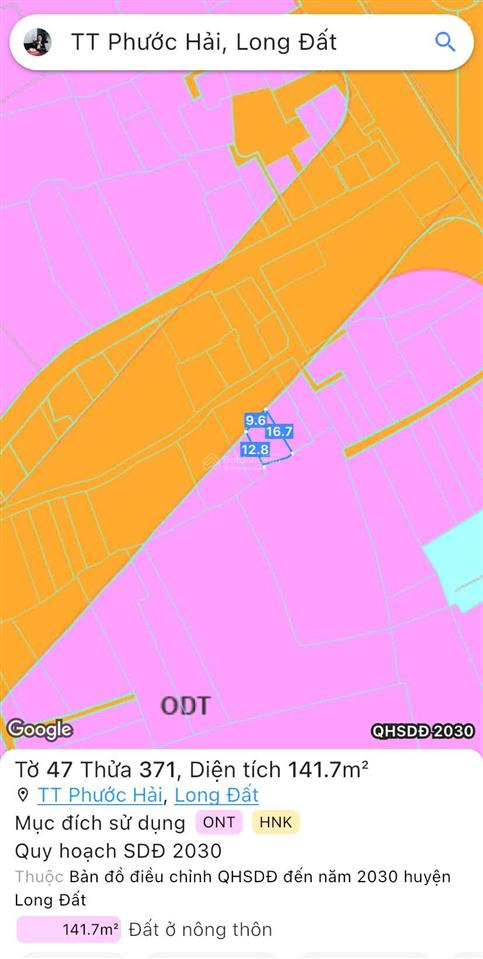 Bán đất tặng nhà mới xây, mặt tiền đường ven biển 42m (vũng tàu bình châu) ngay biển phước hải
