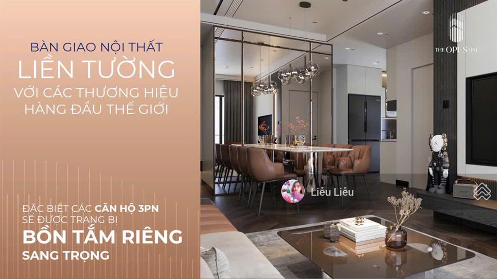 Mua nhà không còn là mơ the opus one 2pn, 80m², ưu đãi lên đến 1,4 tỷ + htls 0%
