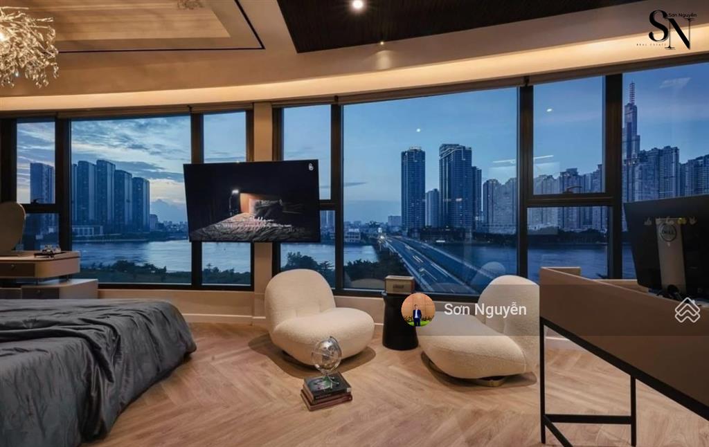 Chuyển nhượng 4pn the river đã có sổ view sông vĩnh viễn thang máy riêng tặng full nội thất