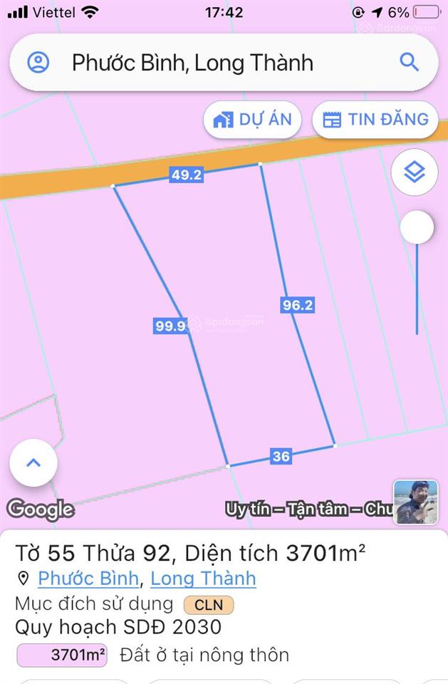Chính chủ gửi bán 3700m2 đất tại xã phước bình long thành, 0988 960 ***. mr. hùng