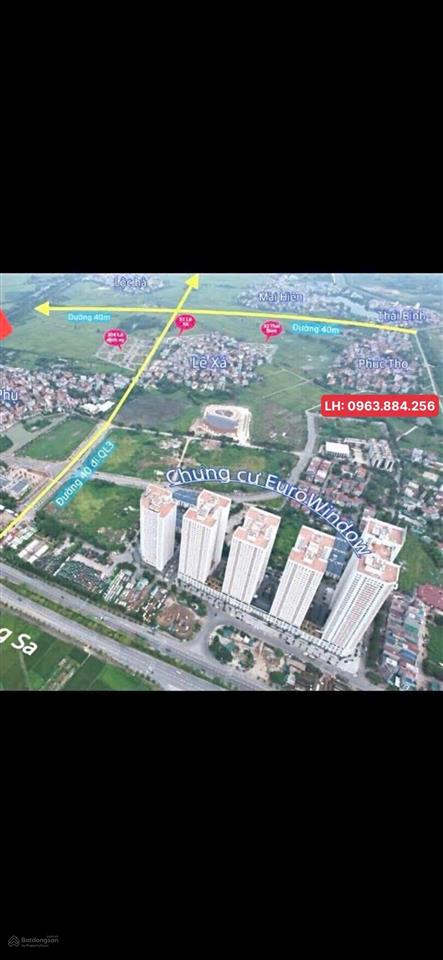 Bán nhanh lô đất dịch vụ phân lô (cạnh vin cổ loa) đất gần đấu giá x1 lê xá, đông anh