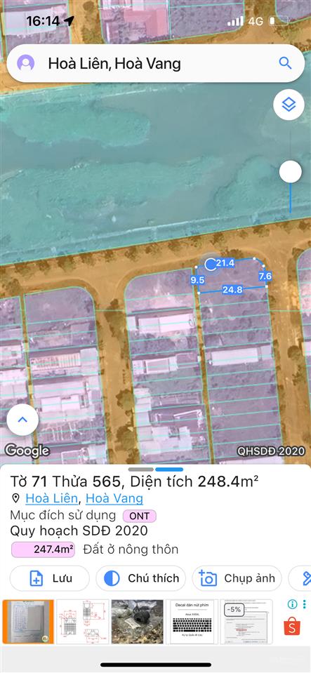 Lô góc đẹp tái định cư hoà liên 2, giá chỉ 5.5 tỷ p. liên chiểu mới 38 b2.2 dt 225m2