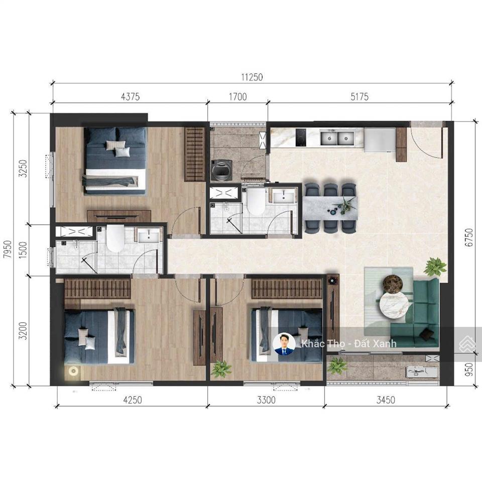 Bán căn hộ 3pn + 2wc giá 3 tỷ 010 tại a&t sky garden 0933 998 ***