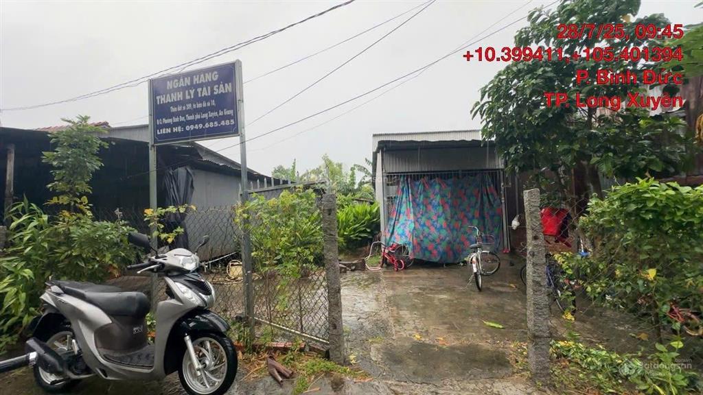 Ngân hàng thanh lý lô đất 59.5m² full thổ cư tại bình đức, thành phố long xuyên chỉ 354 triệu đồng