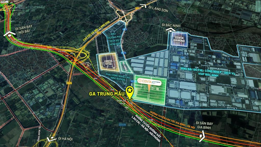 Biệt thự ven sông 225m2 centa riverside giá đất tốt nhất, hạ tầng đột phá 2025