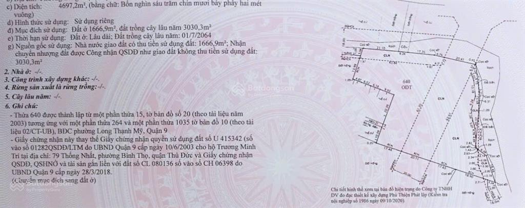 140 tỷ còn 119 tỷ đất mặt tiền / phước thiện 4.900m2 / 1740m2 thổ cư (2 mặt tiền trước sau)