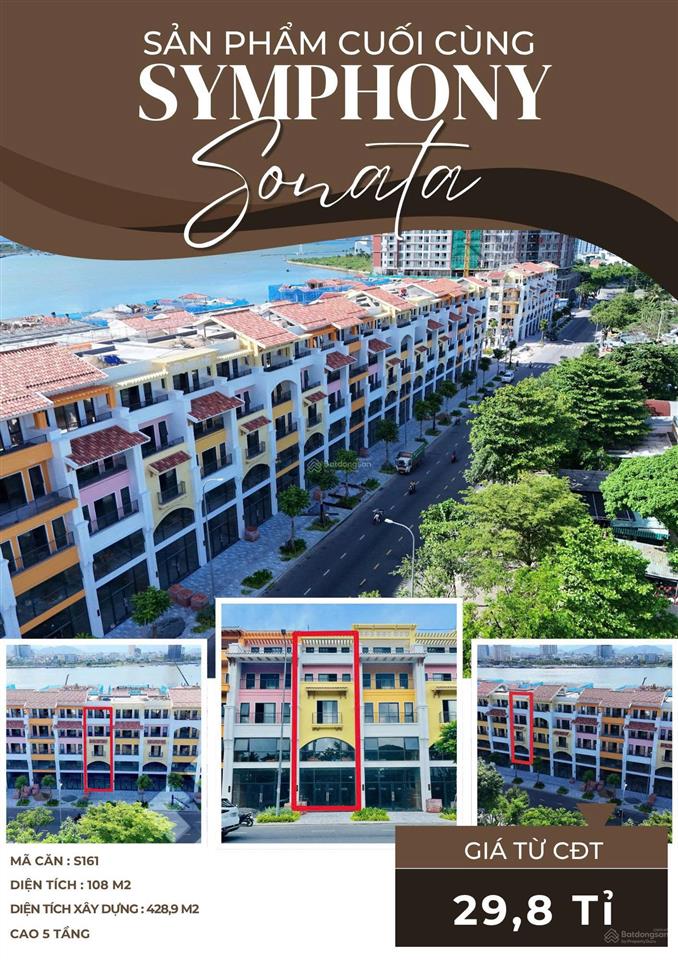 S161 townhouse 5 tầng giá trực tiếp cđt cuối cùng của da sun symphony đà nẵng sở hữu lâu dài