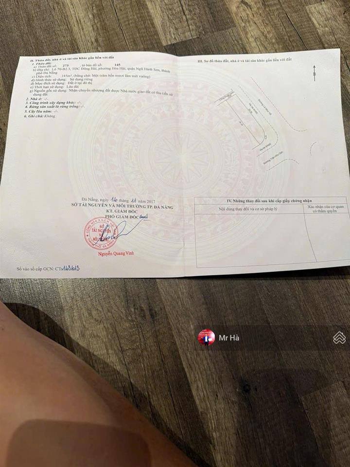 Продаётся участок, 145 м², Ngũ Hành Sơn