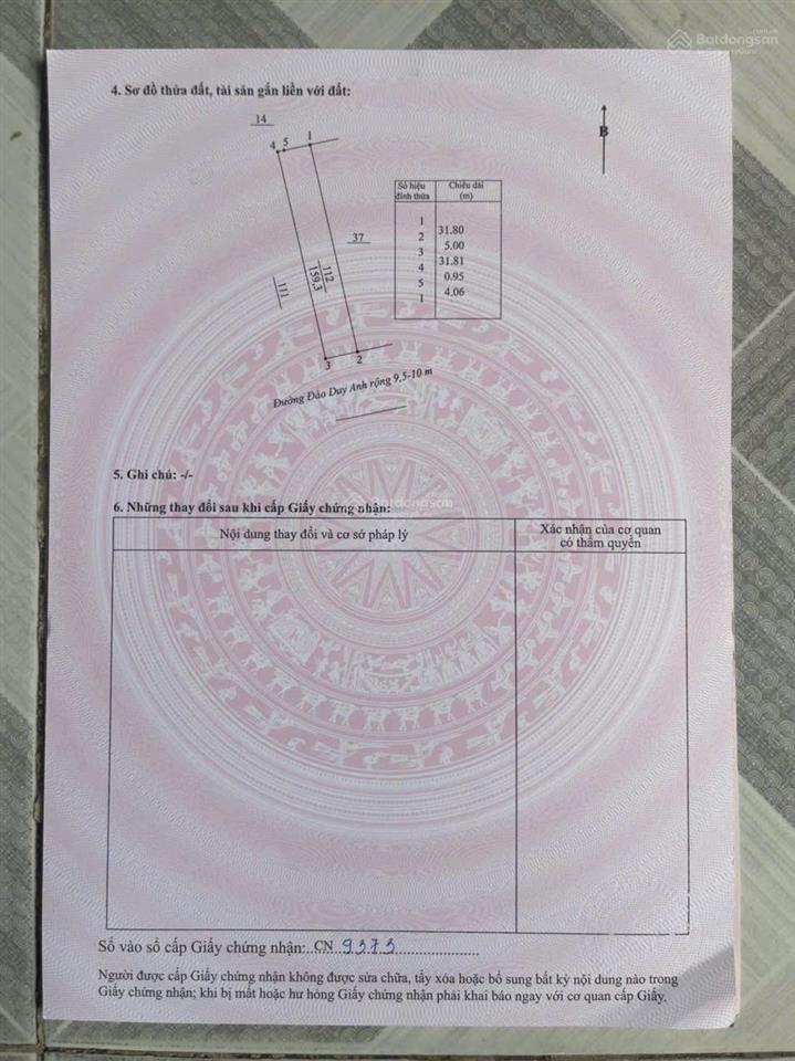 Chính chủ cần ra nhanh đường đào duy anh trung tâm bàn cờ cam đức. 0798 347 ***