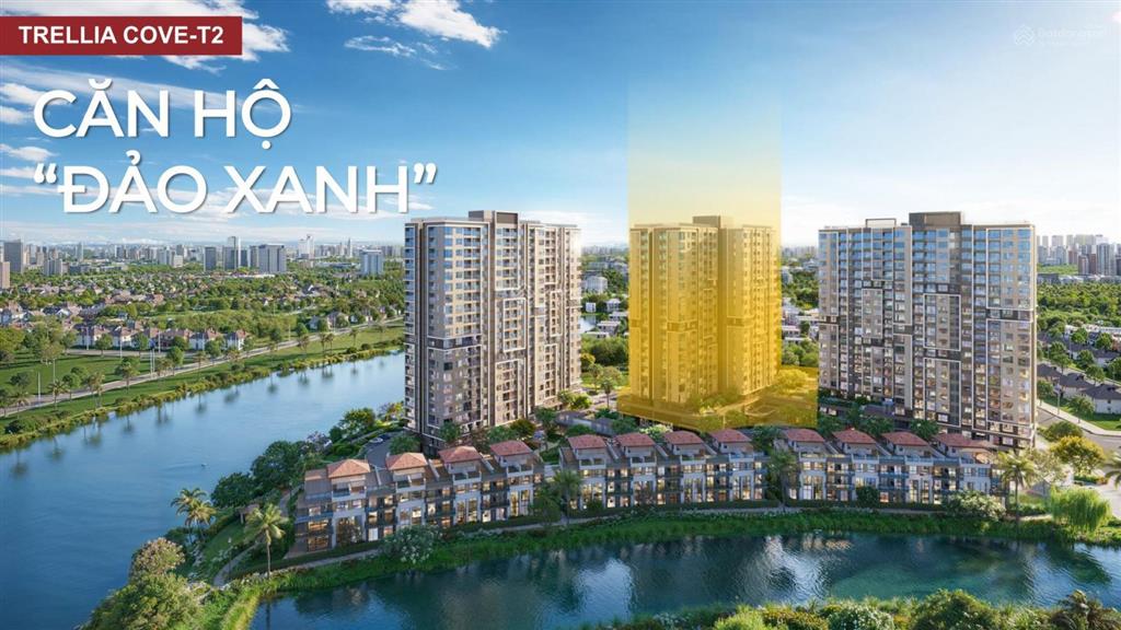 Căn 2pn 2wc giá tốt trellia cove thuộc kđt mizuki park 26ha giá có vat là 4,9 tỷ ck 12,5%