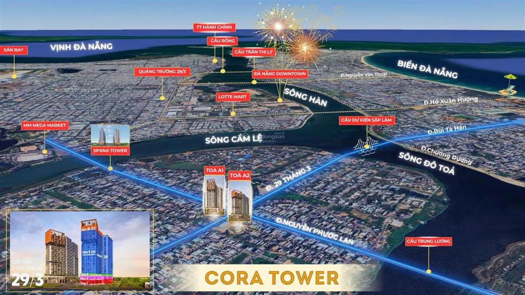 Chỉ 2,88 tỷ sở hữu căn hộ trung tâm đà nẵng sun cora tower view thành phố giá ưu đãi chủ đầu tư