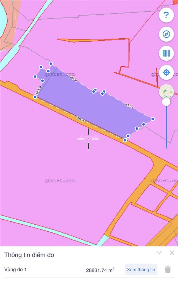 Cần bán lô đất 25884m2 đất tại long hoà, gần vinhomes có 1000m2 thổ cư mặt tiền dài 282m đường nhựa