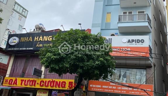 Bán nhà đền lừ cách hồ điều hòa 10m nhà 55m 6 tầng lô góc MT6m giá 19 tỷ