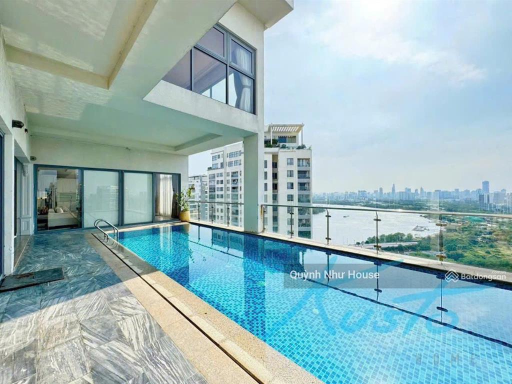 Nhà thật tin thật || penthouse pool dt 391m2 view trực diện sông không che giá 75 tỷ