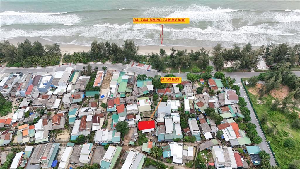 Bán đất thổ cư ngay bãi tắm mỹ khê tịnh khê quảng ngãi, 127m2 hướng nam, đường 2.5m giá 12.5tr/m2