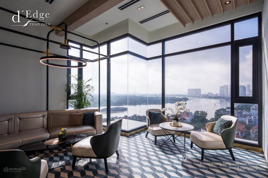 Căn hộ 3 phòng ngủ, tầng cao view sông tại d'edge thảo điền dt 143m2. giá 26,7 tỷ 0931 356 ***