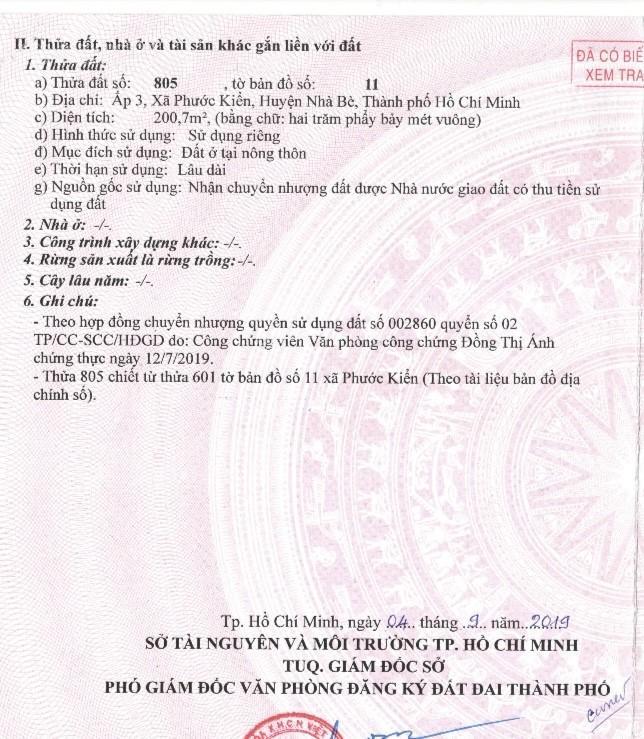 Ngân hàng thanh lý đất mặt tiền đường đào sư tích, xã phước kiển, nhà bè ( đoạn chưa qua cầu )