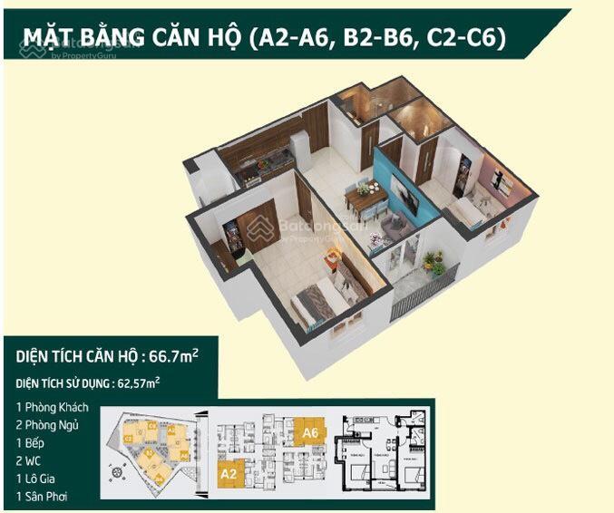 Cần 300 triệu bán nhanh căn hộ 62m2, 2 phòng ngủ, p3. mỹ tho, cho trả góp hàng tháng