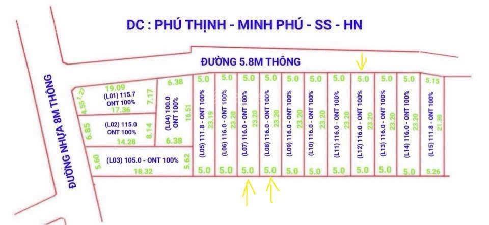 Bán mảnh đất diện tích 100 m2 gần khu công nghiệp sạch kim anh hà nội