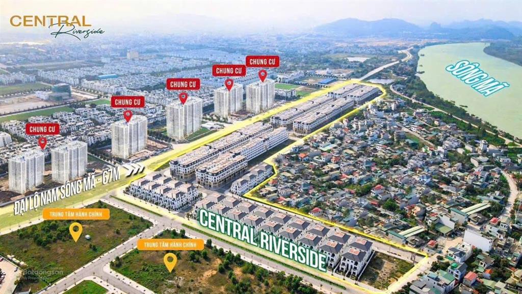Shophouse 13 tỷ/123m2/đường 67m/vỉa hè 11m kinh doanh vip tt phường hạc thành 0919 959 ***