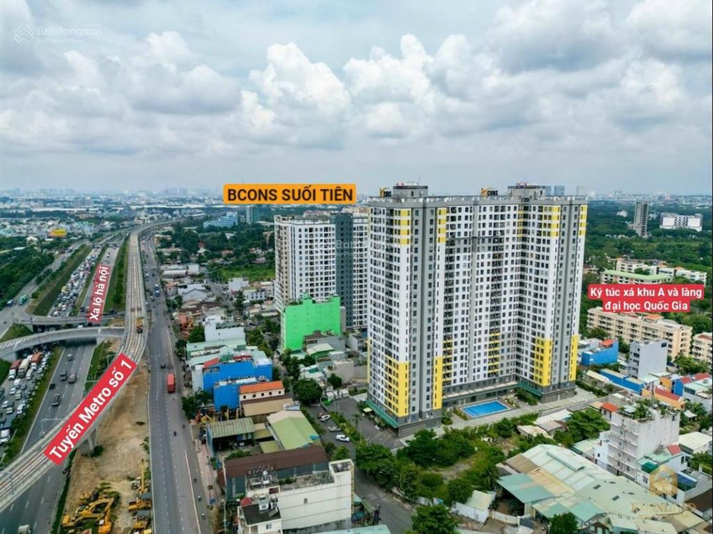 Chính chủ gửi bán căn 1pn căn hộ bcons suối tiên giá công khai 1 tỷ 750, cho thuê được 5,5 triệu/th