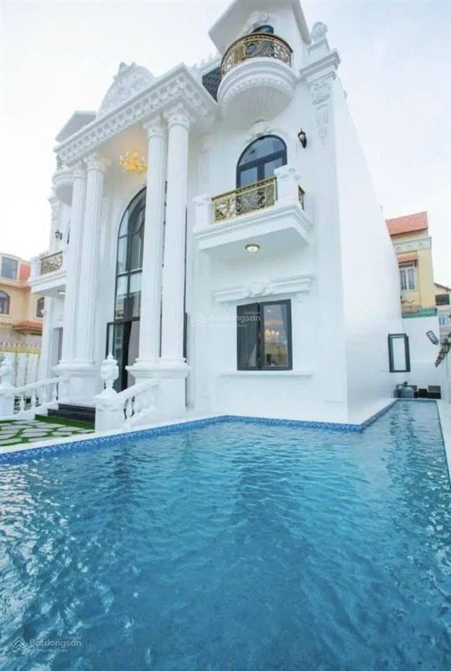 Bán biệt thự gần biển bãi sau vũng tàu 355m² xây 3 tầng hồ bơi sân vườn siêu cao cấp, giá 65 tỷ tl