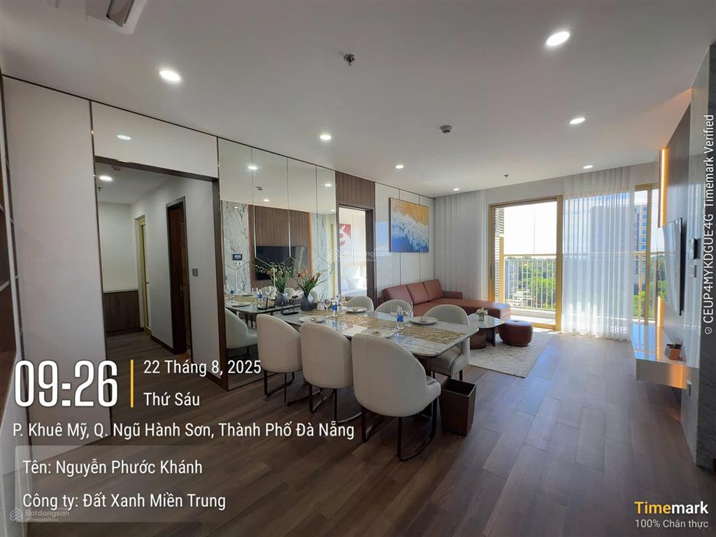 Giá cực sốc cho căn hộ 2pn, 77.4 m2 view trực diện biển mỹ khê, nội thất cao cấp, layout rộng rãi