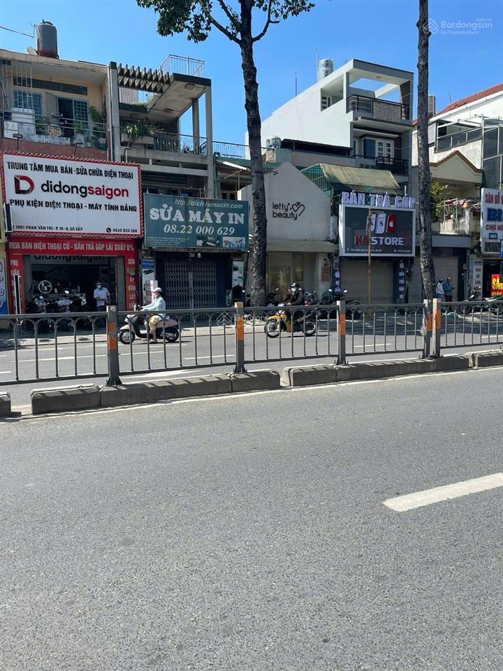 Bán nhà mt kinh doanh phan văn trị p10, dt 4 x 14m, trệt 2 lầu, giá 15 tỷ